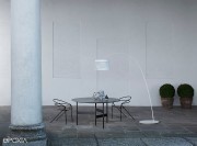 Lampadaire Twiggy Grid Outdoor blanc par Foscarini