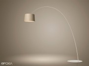 Lampadaire Twiggy Wood pied beige par Foscarini