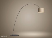 Lampadaire Twiggy Wood pied noir par Foscarini