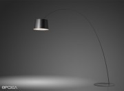 Lampadaire Twiggy large gris par Foscarini