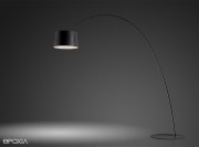 Lampadaire Twiggy large noir par Foscarini
