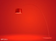 Lampadaire Twiggy large rouge par Foscarini