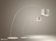 Lampadaire Twiggy meduim et large beige par Foscarini