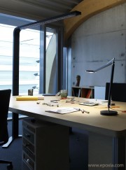 Lampadaire technique XT Long noir par Tobias Grau