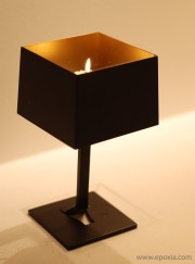Lampe à poser Memory noir/doré