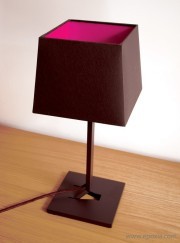 Lampe à poser marron/fushia Memory