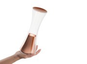 Lampe rechargeable Come Together, finition cuivre