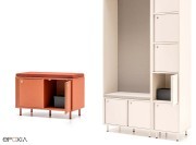 Modules Locker Plus, module bas avec coussin d'assise