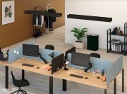 Bureau Openspace avec suspensions lumineuses IPN par Manade