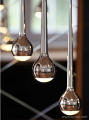 Suspensions en alu poli Falling - 3 pièces linéaires