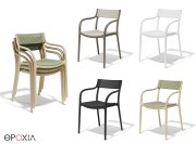 Chaises de cafeteria design Madison, version assise micro-perforée