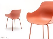 Détail de la coque polypro chaise Baltic Basic