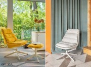 Fat Frank, fauteuil pivotant et ottoman
