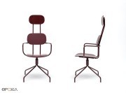 Fauteuil New School pivotant avec têtière réglable en hauteur