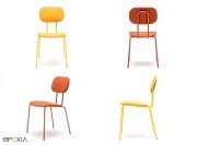 Chaises 4 pieds métal New School