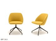 Chaises pivotantes dossier bas Paralel