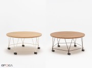 Tables basses sur roulettes Pental de MDD