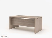 Bureau Quando, pied panneau et voile de fond