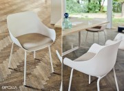 Chaise Baltic Remix, pieds métal