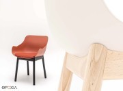 Chaise Baltic Remix, pieds bois