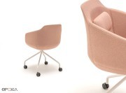 Fauteuil visiteur sur roulettes Ultra