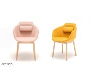 Chaises de réunion Ultra, 4 pieds bois