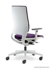 Mer fauteuil de travail avec dossier coque blanche