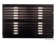Meuble à plans composé d'un module de base + module superposé