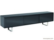 Meuble bas K16 trois portes noir