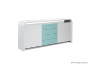 Meuble bas High Line bicolore H.95 cm