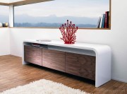 Meuble bas High Line 3 portes bois H.61 cm