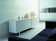 Meuble bas K16 ondulé blanc design