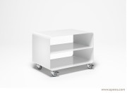 Meuble bas mobile line blanc simple