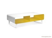 Meuble bas mobile line meuble télé jaune