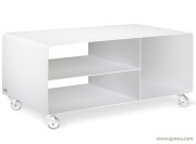 Meuble bas mobile line blanc design
