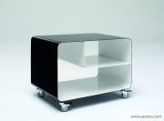 Meuble bas mobile line noir