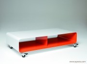Meuble bas mobile line rouge et blanc