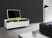 Meuble bas mobile line design blanc 