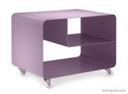 Meuble bas mobile line violet