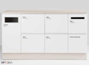Meuble bas  tri et recyclage du courrier Mail