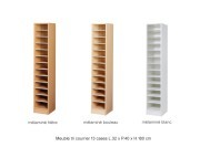 Meuble tri courrier Classic 1 colonne, L.32 cm - 13 cases