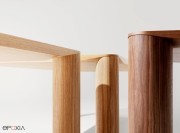 Détail piètement des tables Eggen