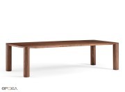 Table Eggen placage Noyer flammé