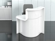 Mini banque d'accueil Wave L.86 cm, gain de place