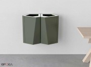 Poubelles de recyclage Kite Mini, version murale