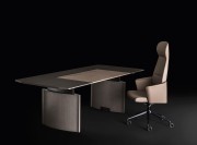 Mobilier de direction Eleva avec sous main cuir assorti au fauteuil