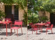 Chaises et fauteuils Urban, rouge érable