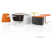 Poufs et tables Kensho, zone détente