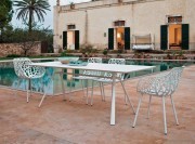 Fauteuils collectivité Forest aluminium verni blanc
