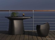 Tabouret opaque noir Noma